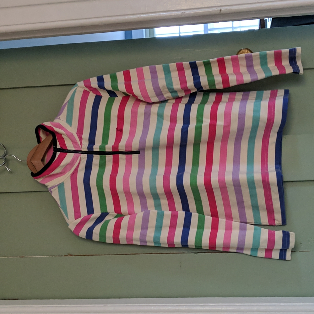 Joules 1/4 zip striped pullover, us sz10